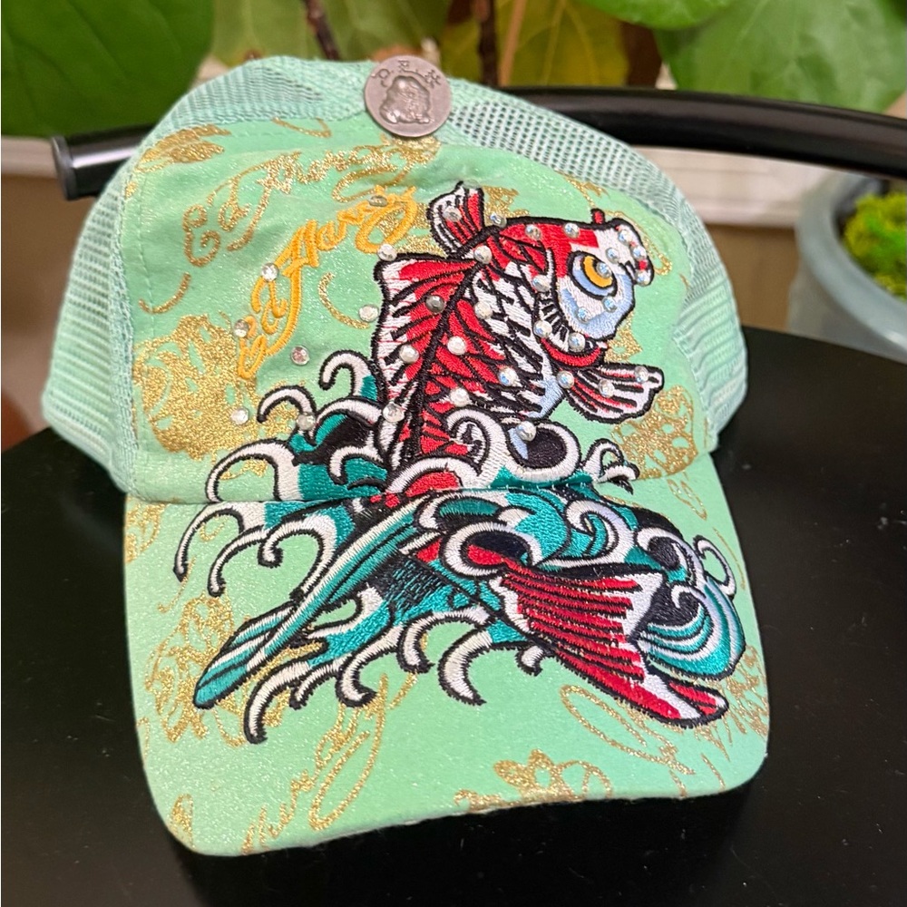 Ed Hardy Koi Hat Vintage Rare